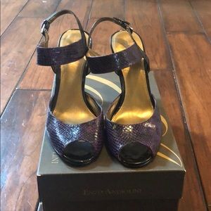 Enzo Angiolini peep toe heels - size 7.5